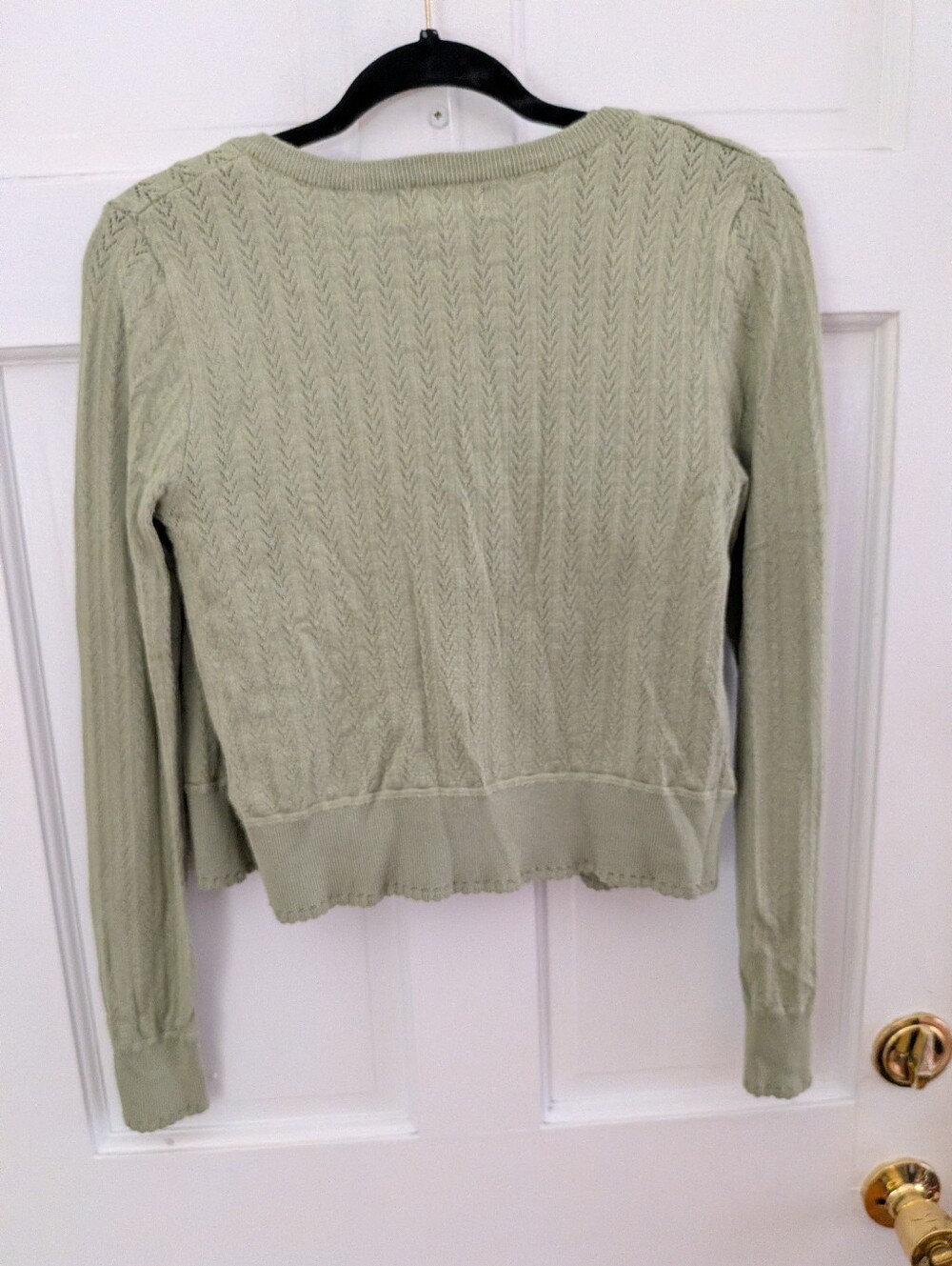 House of Harlow 1960 Sage Pointelle Cardigan & Tank Set XS - Picture 5 of 6